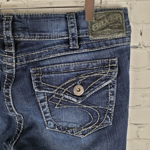 SILVER | Suki Surplus bootcut flap pocket jeans